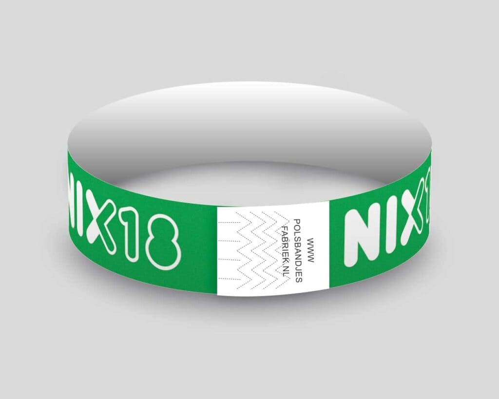 NIX18 Tyvek Polsbandjes in het groen