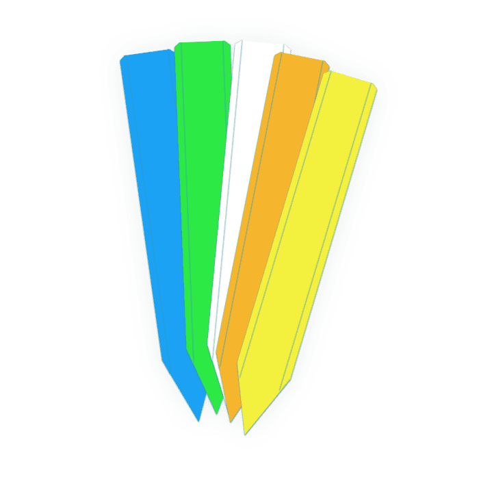 Strip steeketiketten en plantenstekers in diverse kleuren